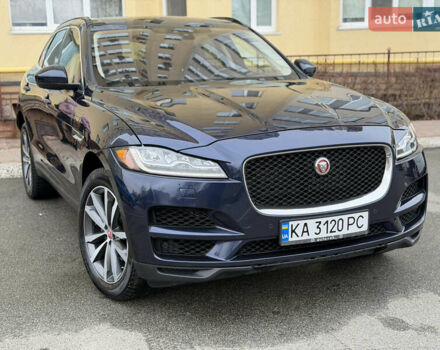 Синий Ягуар Ф-Пейс, объемом двигателя 2 л и пробегом 120 тыс. км за 16000 $, фото 3 на Automoto.ua