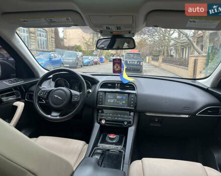 Синий Ягуар Ф-Пейс, объемом двигателя 2 л и пробегом 92 тыс. км за 16999 $, фото 11 на Automoto.ua