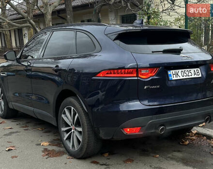 Синий Ягуар Ф-Пейс, объемом двигателя 2 л и пробегом 92 тыс. км за 16999 $, фото 7 на Automoto.ua