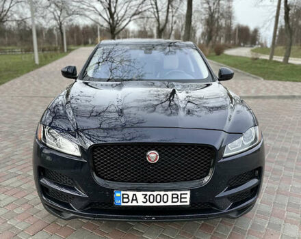 Синий Ягуар Ф-Пейс, объемом двигателя 3 л и пробегом 84 тыс. км за 26000 $, фото 1 на Automoto.ua