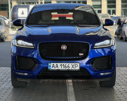 Синій Ягуар Ф-Пейс, об'ємом двигуна 3 л та пробігом 69 тис. км за 29000 $, фото 1 на Automoto.ua