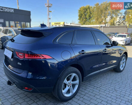 Синий Ягуар Ф-Пейс, объемом двигателя 2 л и пробегом 88 тыс. км за 17800 $, фото 4 на Automoto.ua