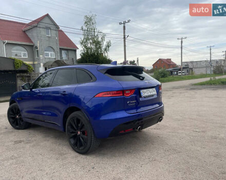 Синий Ягуар Ф-Пейс, объемом двигателя 3 л и пробегом 33 тыс. км за 42000 $, фото 13 на Automoto.ua