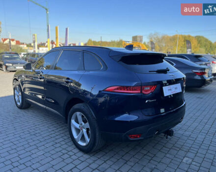 Синий Ягуар Ф-Пейс, объемом двигателя 2 л и пробегом 88 тыс. км за 17800 $, фото 6 на Automoto.ua