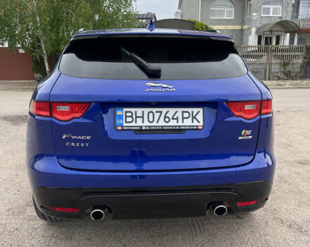 Синий Ягуар Ф-Пейс, объемом двигателя 3 л и пробегом 33 тыс. км за 42000 $, фото 12 на Automoto.ua