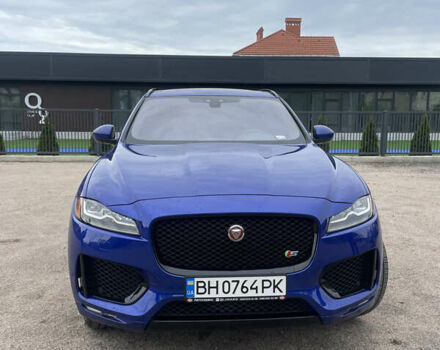 Синий Ягуар Ф-Пейс, объемом двигателя 3 л и пробегом 33 тыс. км за 42000 $, фото 9 на Automoto.ua