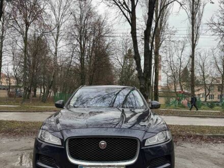 Синий Ягуар Ф-Пейс, объемом двигателя 3 л и пробегом 84 тыс. км за 20000 $, фото 1 на Automoto.ua