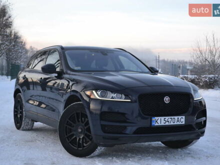 Синий Ягуар Ф-Пейс, объемом двигателя 2 л и пробегом 144 тыс. км за 19700 $, фото 1 на Automoto.ua