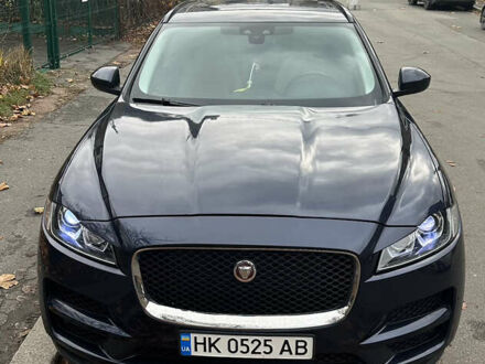 Синий Ягуар Ф-Пейс, объемом двигателя 2 л и пробегом 92 тыс. км за 16999 $, фото 1 на Automoto.ua