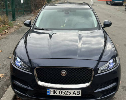 Синий Ягуар Ф-Пейс, объемом двигателя 2 л и пробегом 92 тыс. км за 16999 $, фото 1 на Automoto.ua