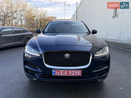Синій Ягуар Ф-Пейс, об'ємом двигуна 2 л та пробігом 199 тис. км за 24900 $, фото 1 на Automoto.ua