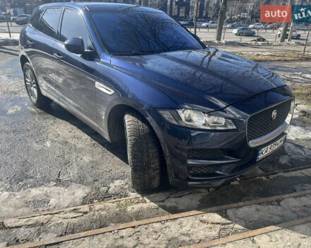 Синий Ягуар Ф-Пейс, объемом двигателя 3 л и пробегом 129 тыс. км за 24500 $, фото 1 на Automoto.ua
