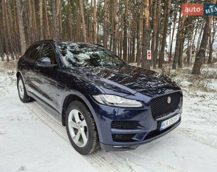 Синий Ягуар Ф-Пейс, объемом двигателя 2 л и пробегом 182 тыс. км за 27000 $, фото 1 на Automoto.ua
