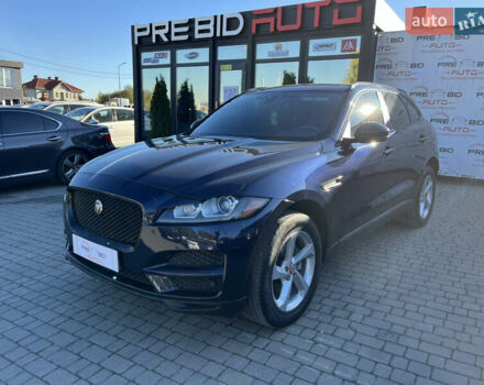 Синий Ягуар Ф-Пейс, объемом двигателя 2 л и пробегом 88 тыс. км за 17800 $, фото 1 на Automoto.ua