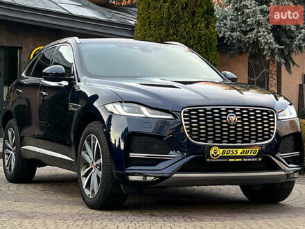 Синий Ягуар Ф-Пейс, объемом двигателя 2 л и пробегом 5 тыс. км за 48999 $, фото 1 на Automoto.ua