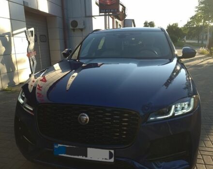 Синий Ягуар Ф-Пейс, объемом двигателя 2 л и пробегом 43 тыс. км за 43999 $, фото 1 на Automoto.ua