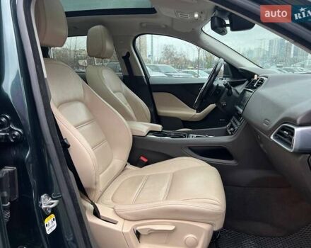 Зеленый Ягуар Ф-Пейс, объемом двигателя 2 л и пробегом 115 тыс. км за 22990 $, фото 13 на Automoto.ua