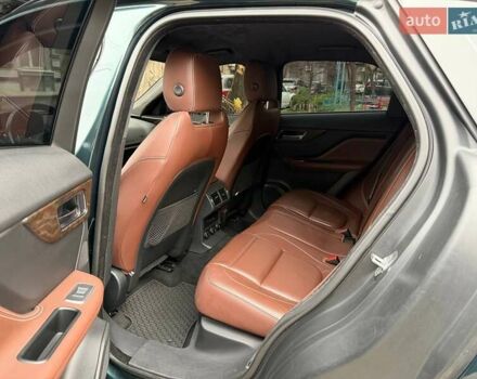 Зеленый Ягуар Ф-Пейс, объемом двигателя 2.99 л и пробегом 143 тыс. км за 28000 $, фото 12 на Automoto.ua