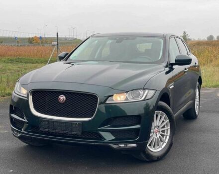 Зеленый Ягуар Ф-Пейс, объемом двигателя 2 л и пробегом 60 тыс. км за 14900 $, фото 2 на Automoto.ua
