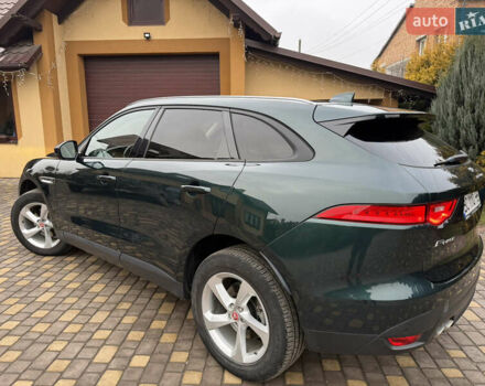 Зеленый Ягуар Ф-Пейс, объемом двигателя 2 л и пробегом 146 тыс. км за 19000 $, фото 2 на Automoto.ua