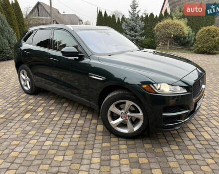 Зеленый Ягуар Ф-Пейс, объемом двигателя 2 л и пробегом 146 тыс. км за 19000 $, фото 1 на Automoto.ua