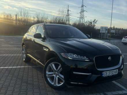 Зеленый Ягуар Ф-Пейс, объемом двигателя 2 л и пробегом 52 тыс. км за 24000 $, фото 1 на Automoto.ua