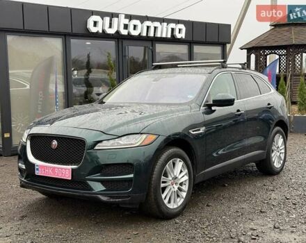 Зелений Ягуар Ф-Пейс, об'ємом двигуна 2 л та пробігом 101 тис. км за 18500 $, фото 1 на Automoto.ua