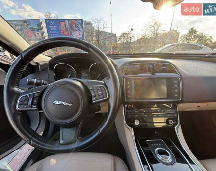 Белый Ягуар XE, объемом двигателя 2 л и пробегом 135 тыс. км за 16000 $, фото 9 на Automoto.ua