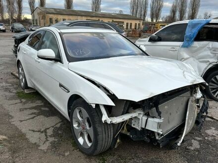 Белый Ягуар XE, объемом двигателя 2 л и пробегом 47 тыс. км за 6500 $, фото 1 на Automoto.ua