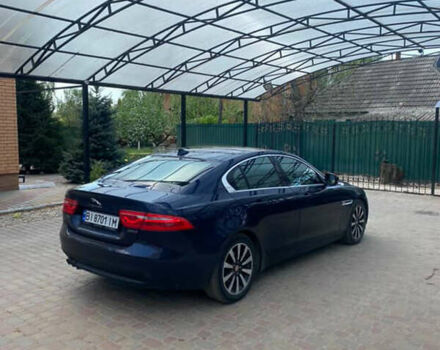 Синий Ягуар XE, объемом двигателя 2 л и пробегом 158 тыс. км за 17000 $, фото 9 на Automoto.ua