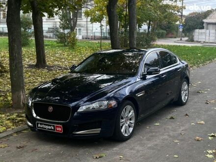 Синий Ягуар ХФ, объемом двигателя 3 л и пробегом 172 тыс. км за 15990 $, фото 1 на Automoto.ua