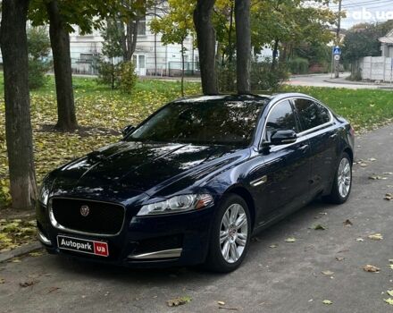 Синий Ягуар ХФ, объемом двигателя 3 л и пробегом 172 тыс. км за 15990 $, фото 1 на Automoto.ua