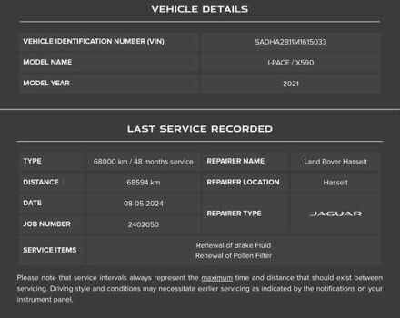 Черный Ягуар I-Pace, объемом двигателя 0 л и пробегом 91 тыс. км за 24900 $, фото 9 на Automoto.ua