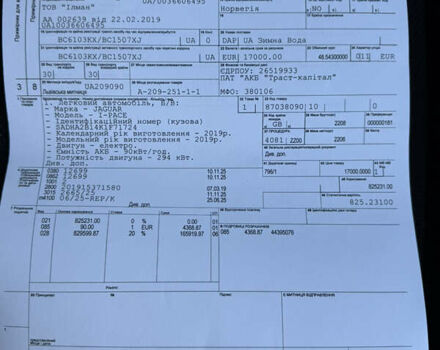 Серый Ягуар I-Pace, объемом двигателя 0 л и пробегом 112 тыс. км за 22999 $, фото 63 на Automoto.ua