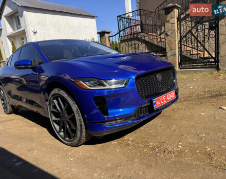 Синий Ягуар I-Pace, объемом двигателя 0 л и пробегом 37 тыс. км за 26700 $, фото 1 на Automoto.ua