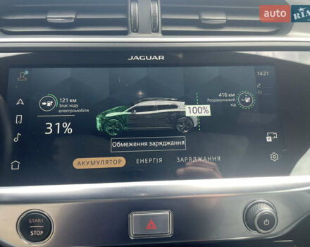 Синий Ягуар I-Pace, объемом двигателя 0 л и пробегом 15 тыс. км за 44990 $, фото 13 на Automoto.ua