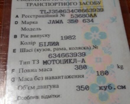 ЯВА Другая, объемом двигателя 0.35 л и пробегом 0 тыс. км за 477 $, фото 4 на Automoto.ua