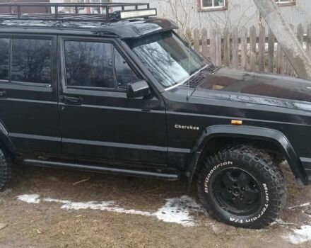 Черный Джип Чероки, объемом двигателя 4 л и пробегом 235 тыс. км за 2200 $, фото 3 на Automoto.ua