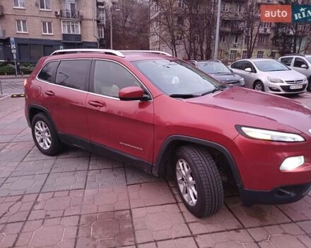 Красный Джип Чероки, объемом двигателя 2.4 л и пробегом 127 тыс. км за 12000 $, фото 1 на Automoto.ua