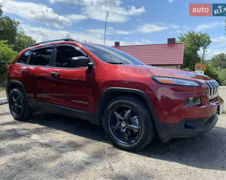 Красный Джип Чероки, объемом двигателя 2.36 л и пробегом 75 тыс. км за 15300 $, фото 1 на Automoto.ua