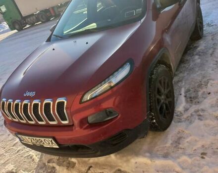 Красный Джип Чероки, объемом двигателя 2.4 л и пробегом 162 тыс. км за 14500 $, фото 1 на Automoto.ua