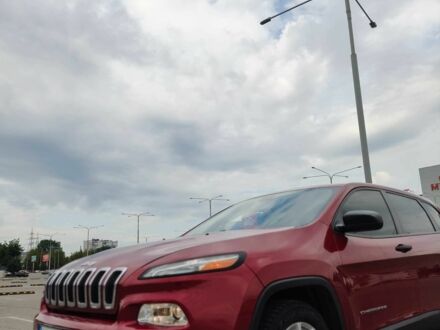 Красный Джип Чероки, объемом двигателя 2.4 л и пробегом 143 тыс. км за 14000 $, фото 1 на Automoto.ua