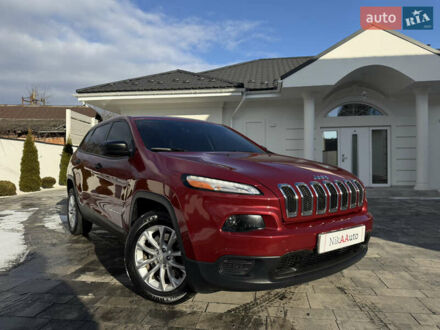 Червоний Джип Cherokee, об'ємом двигуна 2.4 л та пробігом 171 тис. км за 15950 $, фото 1 на Automoto.ua