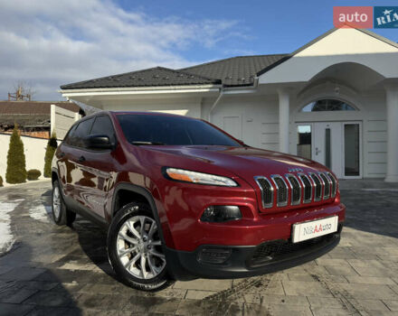 Красный Джип Чероки, объемом двигателя 2.4 л и пробегом 171 тыс. км за 15950 $, фото 1 на Automoto.ua