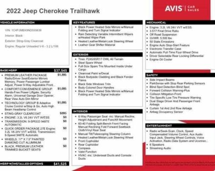 Сірий Джип Cherokee, об'ємом двигуна 0.32 л та пробігом 37 тис. км за 19400 $, фото 11 на Automoto.ua