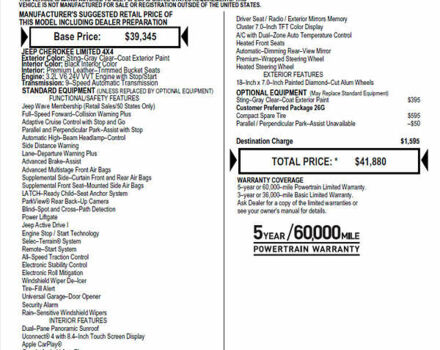 Сірий Джип Cherokee, об'ємом двигуна 3.24 л та пробігом 55 тис. км за 21800 $, фото 18 на Automoto.ua