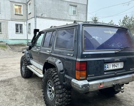 Синий Джип Чероки, объемом двигателя 3 л и пробегом 100 тыс. км за 7200 $, фото 4 на Automoto.ua