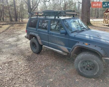 Синий Джип Чероки, объемом двигателя 3.96 л и пробегом 258 тыс. км за 6999 $, фото 1 на Automoto.ua