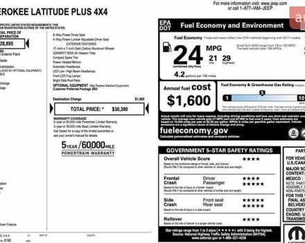 Синій Джип Cherokee, об'ємом двигуна 2.36 л та пробігом 76 тис. км за 18850 $, фото 22 на Automoto.ua