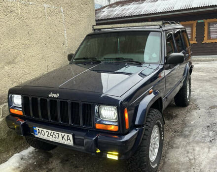 Синій Джип Cherokee, об'ємом двигуна 2.5 л та пробігом 220 тис. км за 9500 $, фото 1 на Automoto.ua